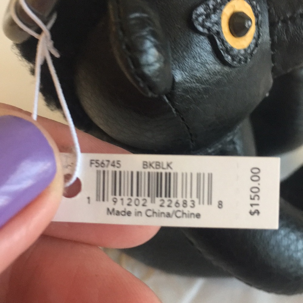 Coach Leather Bear Keychain NWT - Picture 6 of 8